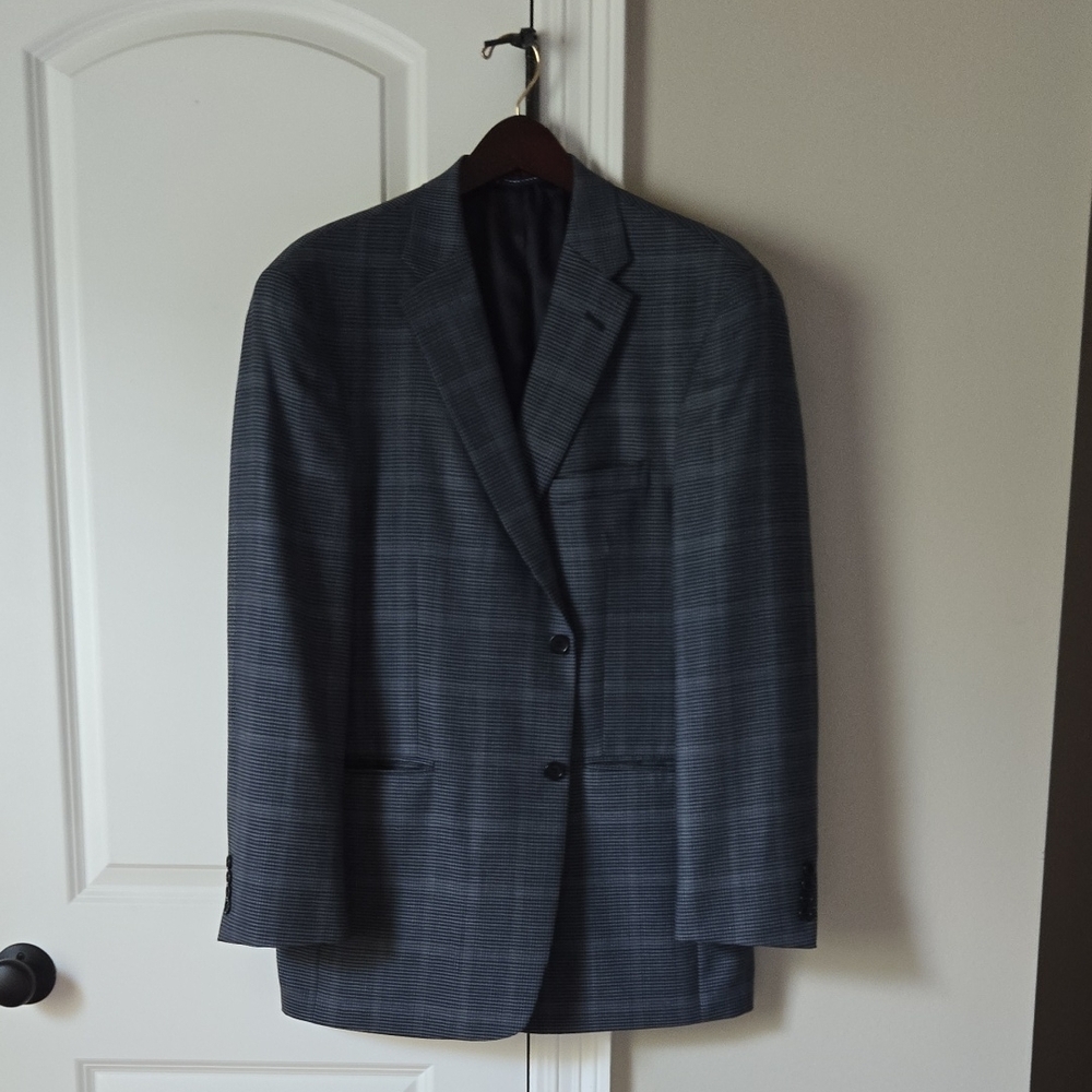 Tommy Hilfiger Men's Blue Blazer 100% Wool Size 42R
